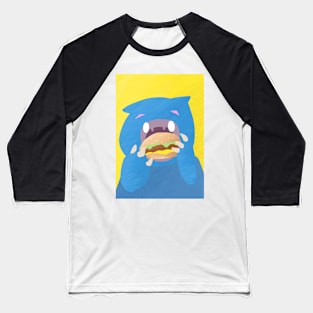 Cheeseburger Monster Baseball T-Shirt